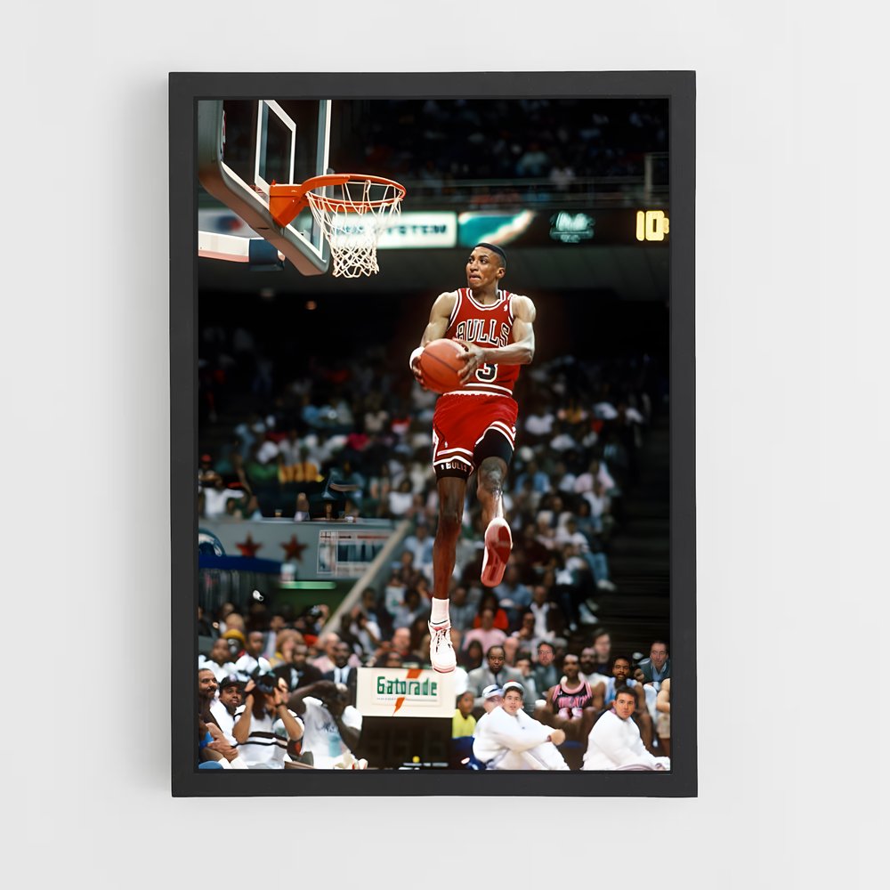 Poster Scottie de pippen – affiche Basketball (vue 2)